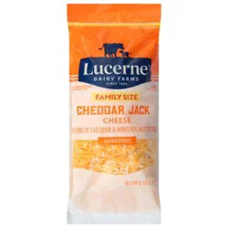 Lucerne Cheese Finely Shredded Cheddar Jack - 32 Oz