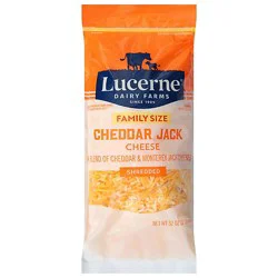 Lucerne Cheese Finely Shredded Cheddar Jack - 32 Oz