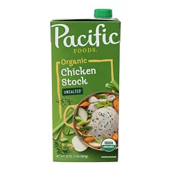 Pacific Foods Organic Unsalted Chicken Stock - 32 Oz