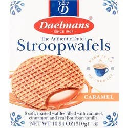 Daelmans Stroopwafels Waffles Caramel 8 Count - 10.94 Oz