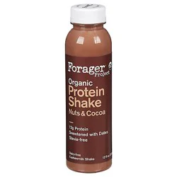 Forager Project Organic Plant Shake Protein Dairy Free Nuts & Cocoa - 12 Fl. Oz.