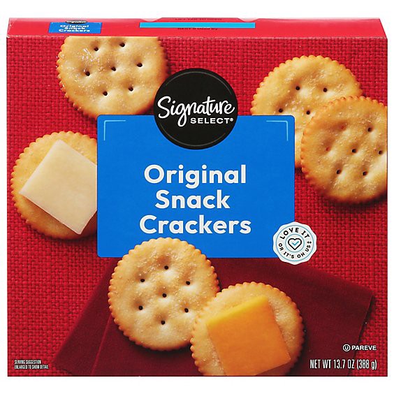 slide 1 of 1, Signature Select Crackers Baked Snack Classic - 13.7 Oz, 13.7 oz