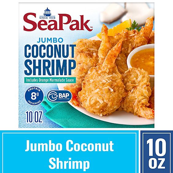 slide 1 of 12, Seapak Shrimp & Seafood Co. Shrimp Coconut Jumbo Oven Crispy - 10 Oz, 10 oz