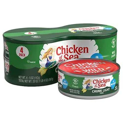 Chicken Of The Sea Chunk Light Tuna In Water Chunk Style - 4-5 Oz
