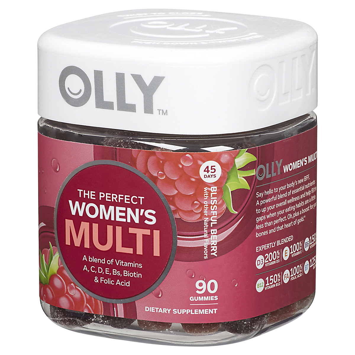 slide 5 of 9, Olly Women's Multivitamin Gummies - Berry - 90ct, 