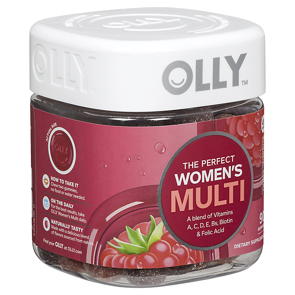 slide 7 of 9, Olly Women's Multivitamin Gummies - Berry - 90ct, 