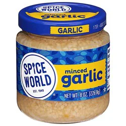 Spice World Garlic Minced - 8 Oz