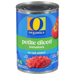 O Organics Tomatoes Diced Petite In Tomato Juice No Salt Added - 14.5 Oz