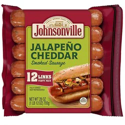 Johnsonville Sausage Smoked Jalapeno Cheddar Family Pack 12 Links - 28 Oz