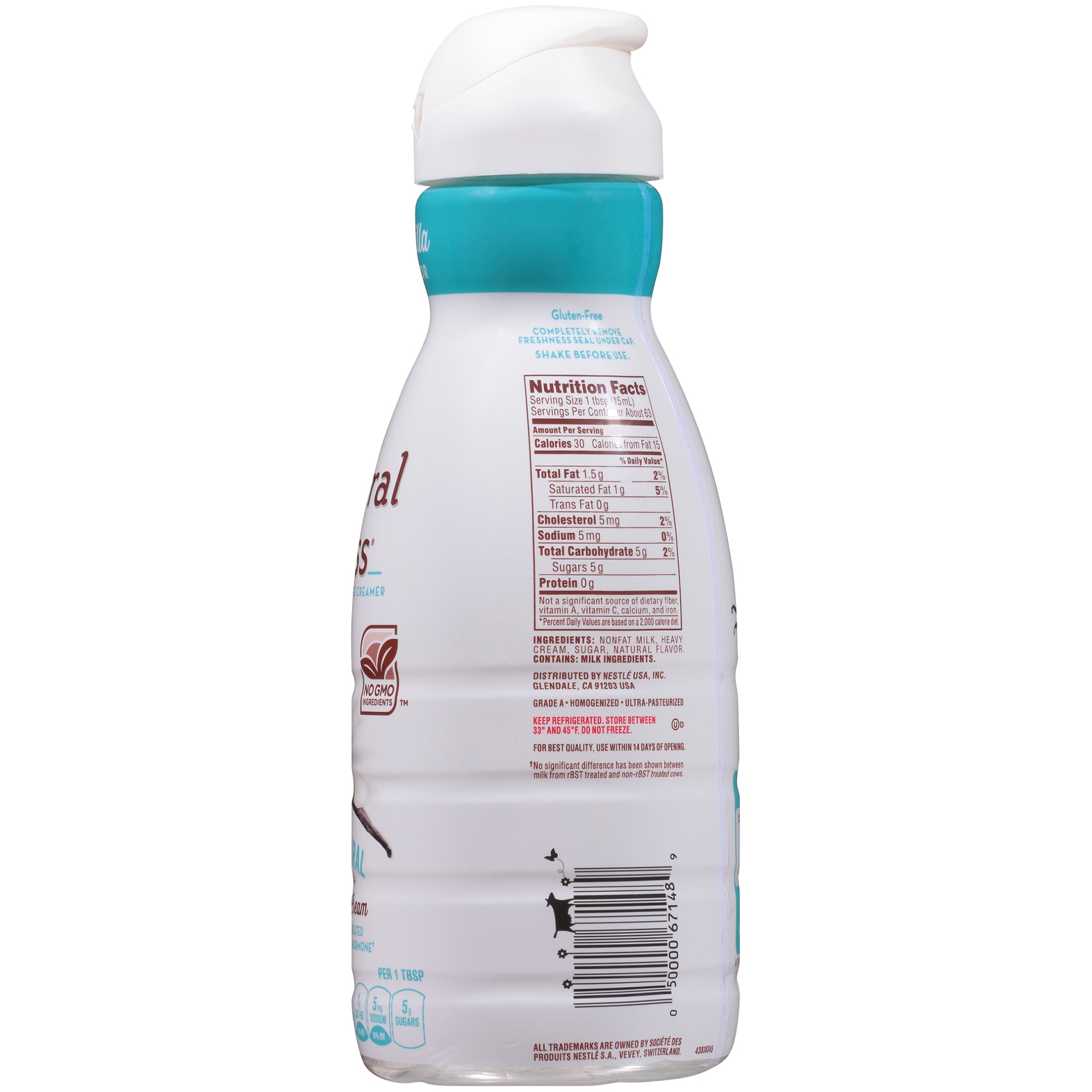 slide 3 of 6, Coffee mate Natural Bliss Vanilla Creamer - 32 fl oz (1qt), 32 fl oz