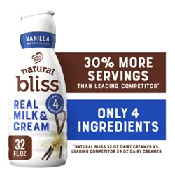 Coffee Mate Natural Bliss Real Milk & Cream Vanilla Flavored Coffee Creamer - 32 Fl. Oz.