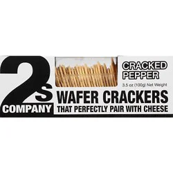 2s Company Cracker Wafer Cracked Pepper - 3.5 Oz