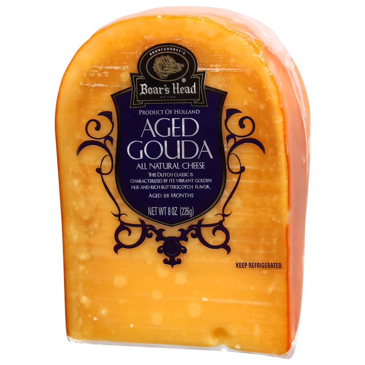 slide 2 of 10, Boars Head Cheese Aged Gouda - 8 Oz, 8 oz