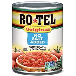 Ro-Tel Original No Salt Added Diced Tomatoes And Green Chilies - 10 Oz