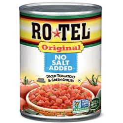 Ro-Tel Original No Salt Added Diced Tomatoes And Green Chilies - 10 Oz