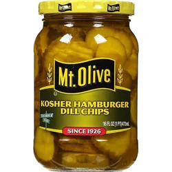 Mt. Olive Pickles Hamburger Chips Kosher Dill - 16 Fl. Oz.