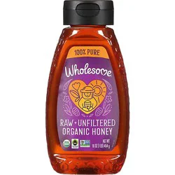 Wholesome Sweeteners Honey Raw Unfilt Sqz - 16 Oz