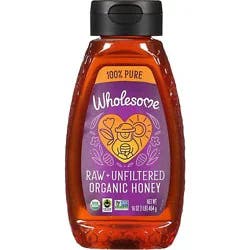 Wholesome Sweeteners Honey Raw Unfilt Sqz - 16 Oz