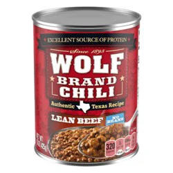 Wolf Brand Lean Beef Chili Without Beans - 15 Oz