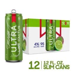 Michelob Ultra Infusions Lime & Prickly Pear Cactus Beer Cans - 12-12 Fl. Oz.