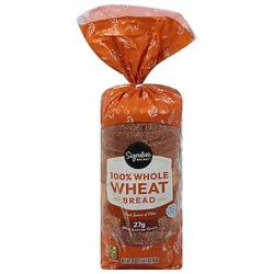 Signature Select Bread 100% Wheat - 20 Oz