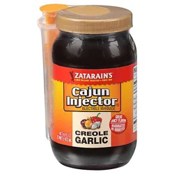 Zatarain's Cajun Injectors Creole Garlic Injectable Marinade With Injector - 16 Oz