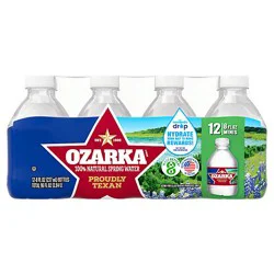 Ozarka 100% Natural Spring Water Minis - 12-8-Fl. Oz.