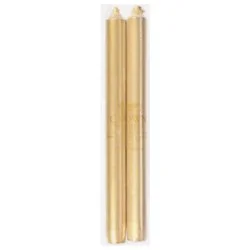 Caspari Gold Taper Duet Candles - 2 Count