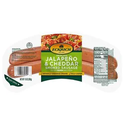 Eckrich Skinless Jalapeno & Cheddar Smoked Sausage - 13 Oz