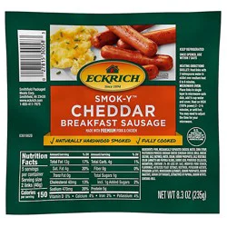 Eckrich Smok-Y Cheddar Breakfast Smoked Sausage Links - 8.3 Oz