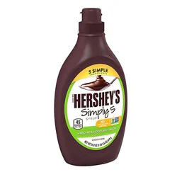 Hersheys Simply 5 Chocolate Syrup Bottle - 21.8 Oz