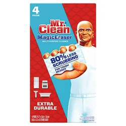 Mr. Clean Magic Eraser Cleaning Pads Extra Durable With Durafoam - 4 Count