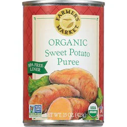 Farmers Market Organic Puree Sweet Potato - 15 Oz
