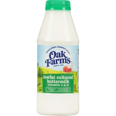 slide 1 of 12, Oak Farms 1% Lowfat Buttermilk - 1 Pint, 16 oz