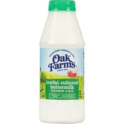 Oak Farms 1% Lowfat Buttermilk - 1 Pint