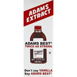 Adams Extract Adams Best Extract Vanilla Twice As Strong - 1.5 Fl. Oz.