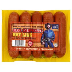 Earl Campbell Hot Links - 16 Oz