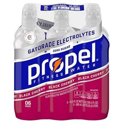 Propel Water Beverage With Electrolytes & Vitamins Black Cherry - 6-16.9 Fl. Oz.