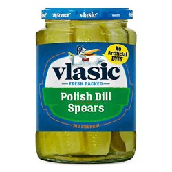 Vlasic Keto Friendly Polish Dill Pickle Spears - 24 Fl Oz