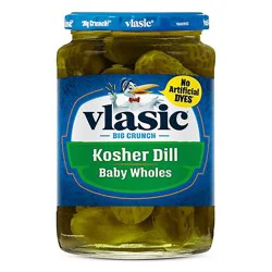 Vlasic Keto Friendly Kosher Dill Baby Whole Pickles - 24 Fl Oz