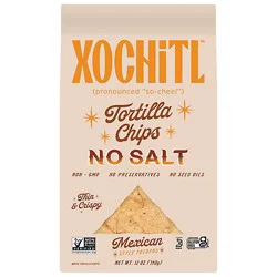 Xochitl Corn Chips Mexican Style White No Salt - 12 Oz