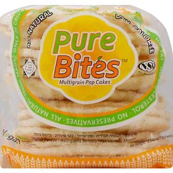 Pure Bites Kedem Multi Grain Pop Cakes - 2.64 Oz