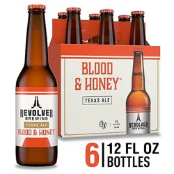 Revolver Blood & Honey Ale Craft American Ale Beer 7% Abv Bottles - 6-12 Fl. Oz.