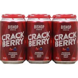 Bishop Crackberry Cider In Cans - 6-12 Fl. Oz.