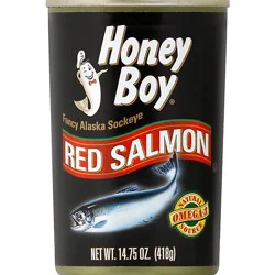 Honey Boy Salmon Red Fancy Alaska Sockeye - 14.75 Oz