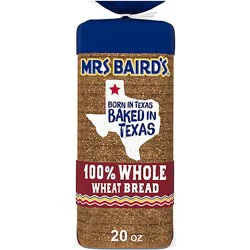 Mrs Baird's 100% Whole Wheat Bread - 20 Oz
