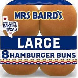 Mrs Baird's Large Hamburger Buns - 18.25 Oz