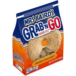 Mrs Baird's Grab N Go Favorites Cinnamon Sugar Donuts - 10 Oz