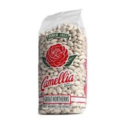 Camellia Beans White Large Great Northerns - 1 Lb