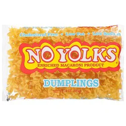 No Yolks Pasta Enriched Egg White Dumplings - 12 Oz